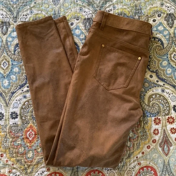 Chico’s faux suede look skinny pull-up stretchy pants XS - Picture 2 of 13